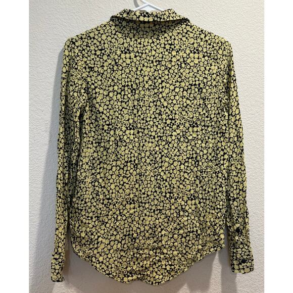 Samsoe Samsoe Yellow Buttercup Milly Aop 7201 Long Sleeve Blouse Size XS - Picture 4 of 8
